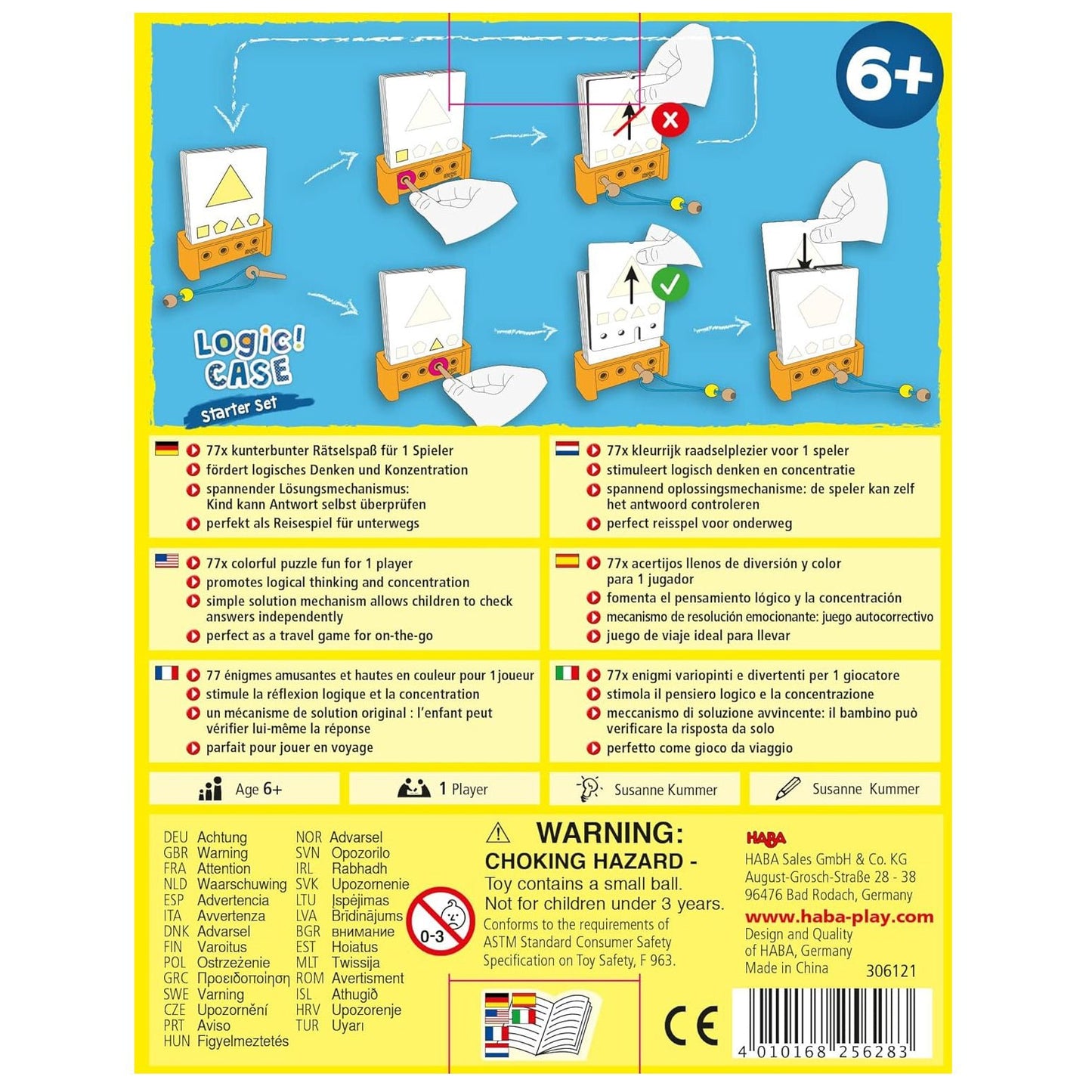 JUEGO DE MESA HABA ·LOGIC CASE STARTER SET + 6 AÑOS· - Happy Moments Baby