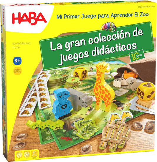 JUEGO DE MESA HABA ·MI PRIMER PARA APRENDER - EL ZOO· - Happy Moments Baby