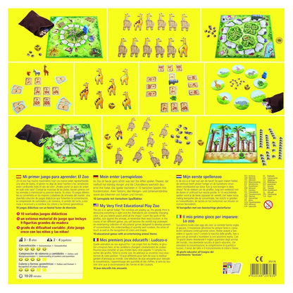 JUEGO DE MESA HABA ·MI PRIMER PARA APRENDER - EL ZOO· - Happy Moments Baby