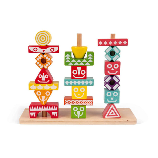 JUEGO EDUCATIVO JANOD ·EDUTOTEM 52 PIEZAS· - Happy Moments Baby