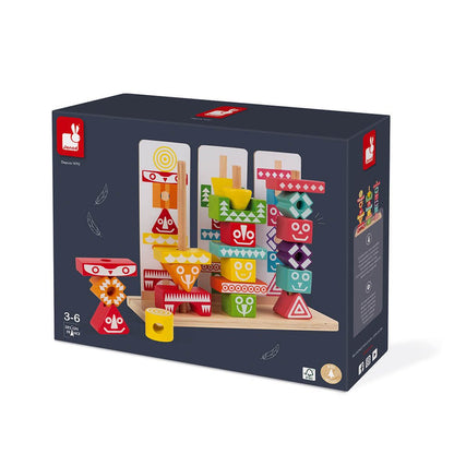 JUEGO EDUCATIVO JANOD ·EDUTOTEM 52 PIEZAS· - Happy Moments Baby