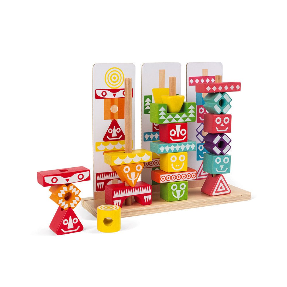 JUEGO EDUCATIVO JANOD ·EDUTOTEM 52 PIEZAS· - Happy Moments Baby