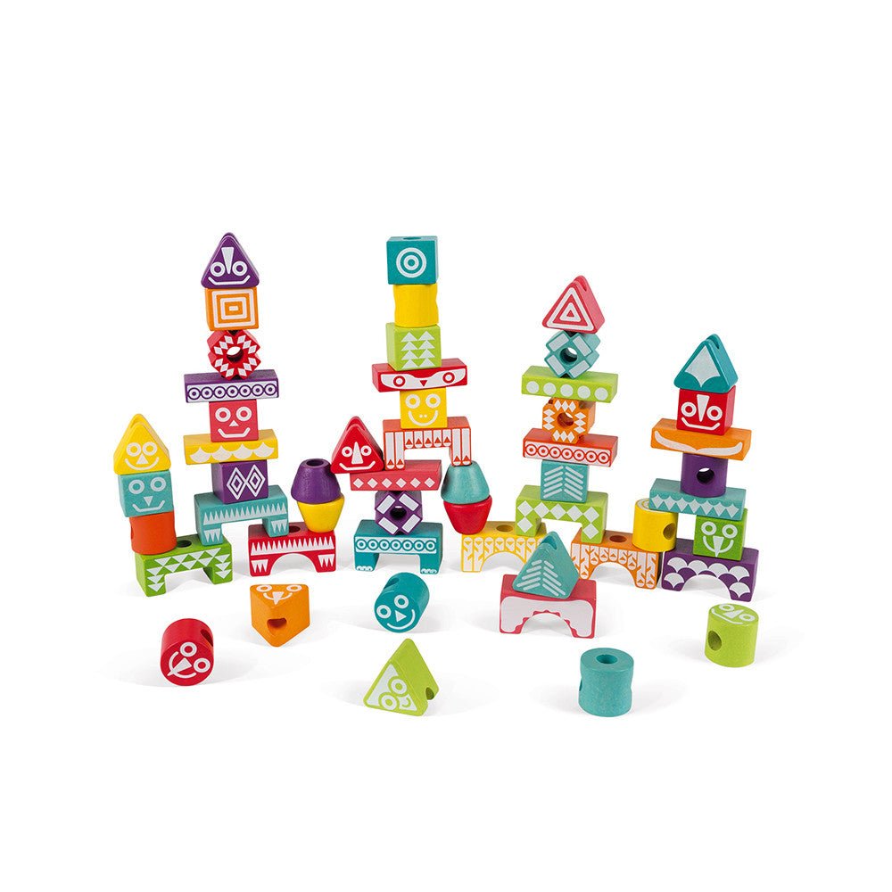 JUEGO EDUCATIVO JANOD ·EDUTOTEM 52 PIEZAS· - Happy Moments Baby