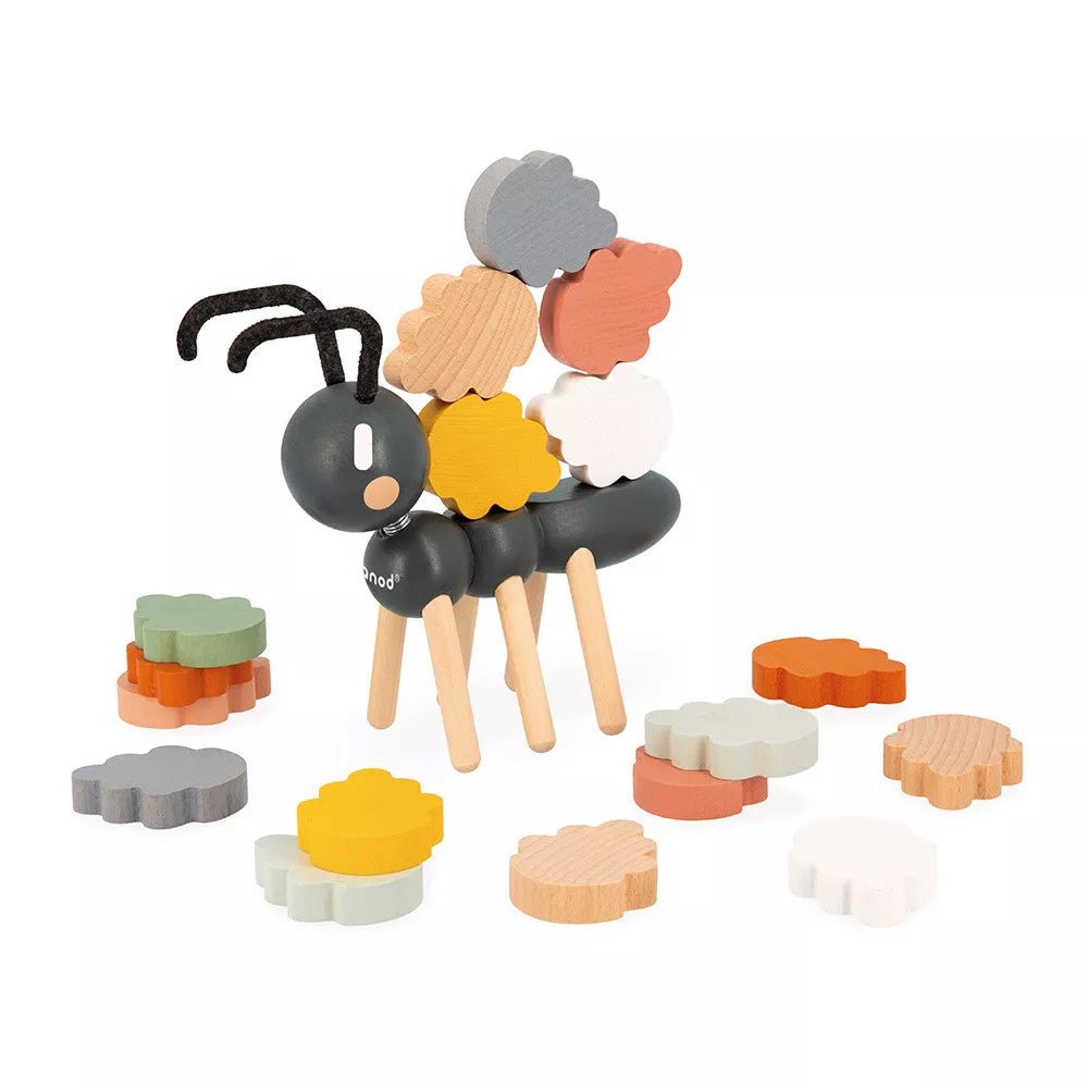 JUEGO EDUCATIVO JANOD ·JUEGO DE EQUILIBRIO HORMIGAS· - Happy Moments Baby