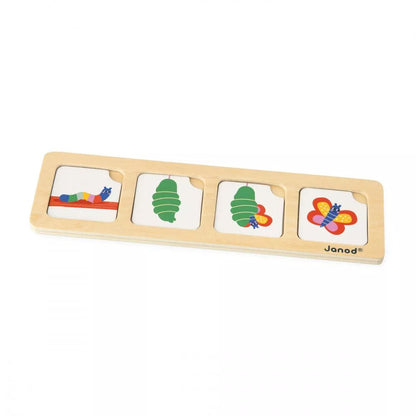 JUEGO EDUCATIVO JANOD ·SECUENCIA DE TARJETAS EL JARDÍN· - Happy Moments Baby