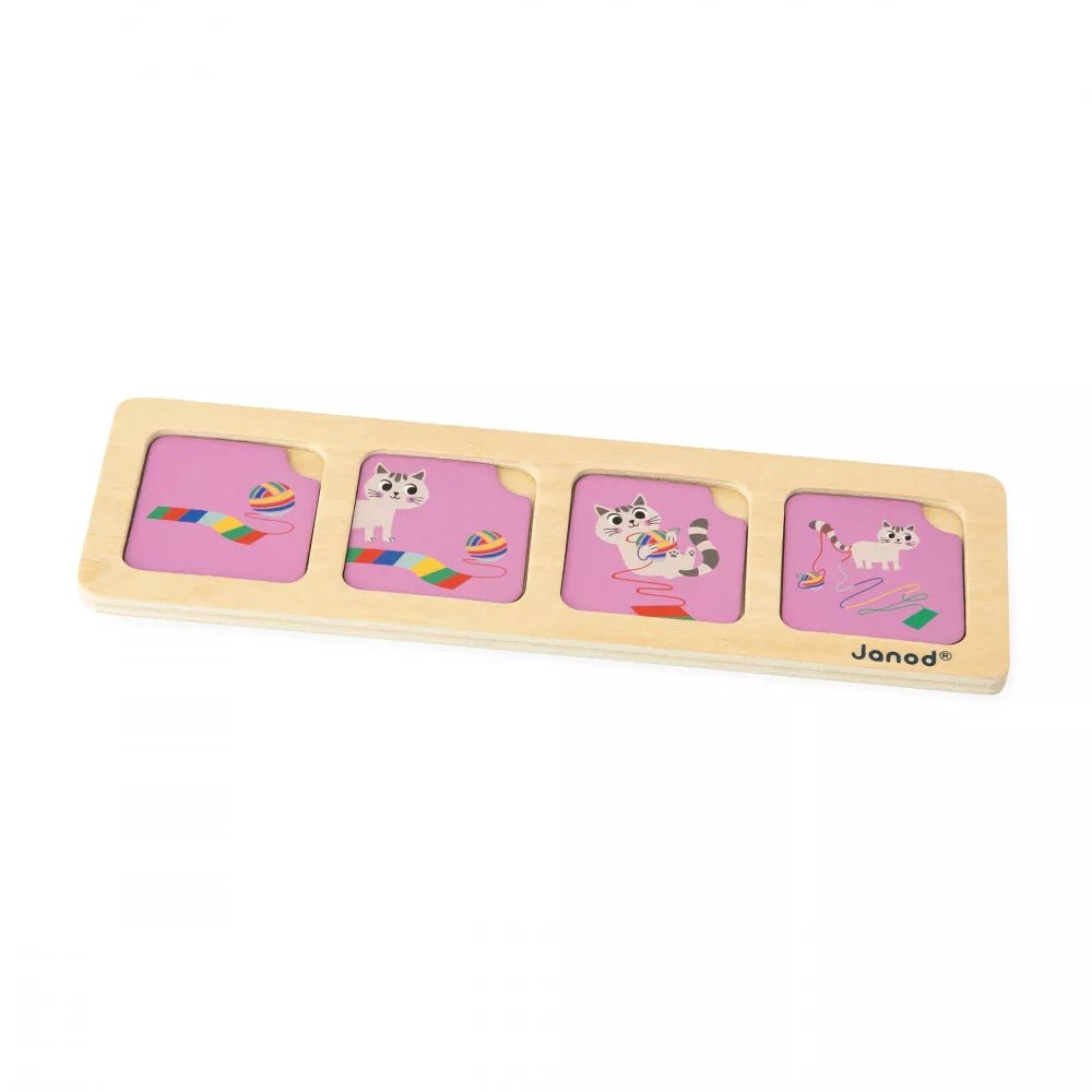 JUEGO EDUCATIVO JANOD ·SECUENCIA DE TARJETAS EL JARDÍN· - Happy Moments Baby