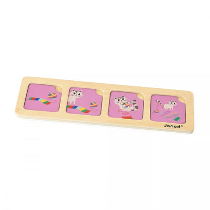JUEGO EDUCATIVO JANOD ·SECUENCIA DE TARJETAS EL JARDÍN· - Happy Moments Baby