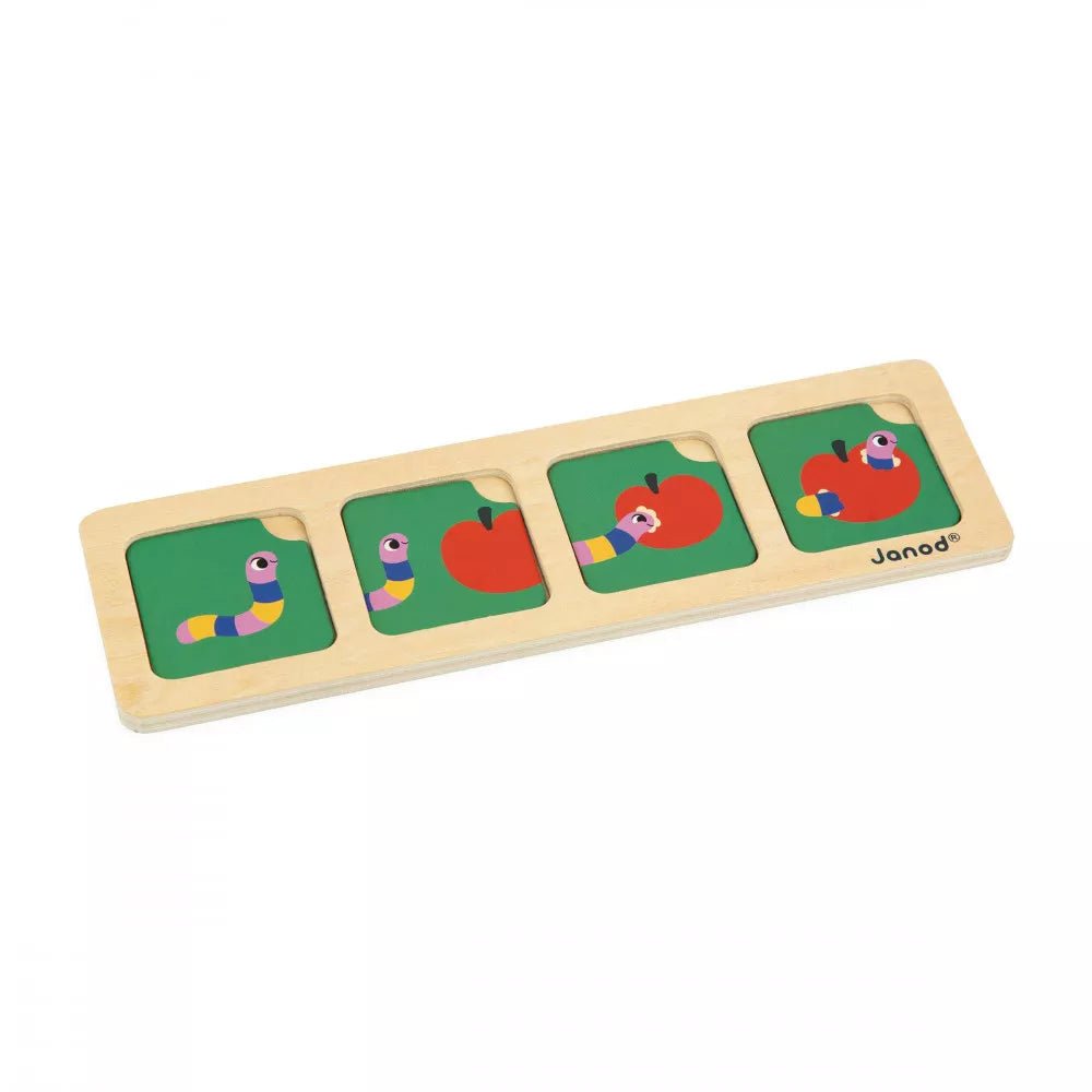 JUEGO EDUCATIVO JANOD ·SECUENCIA DE TARJETAS EL JARDÍN· - Happy Moments Baby