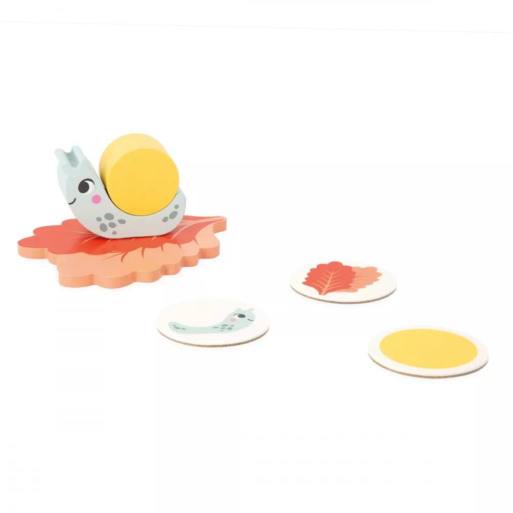 JUEGO EDUCATIVO JANOD ·TABLERO DE DOBLE ENTRADA CARACOLES· - Happy Moments Baby