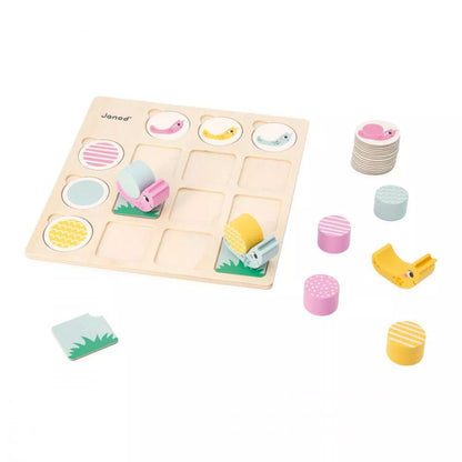 JUEGO EDUCATIVO JANOD ·TABLERO DE DOBLE ENTRADA CARACOLES· - Happy Moments Baby