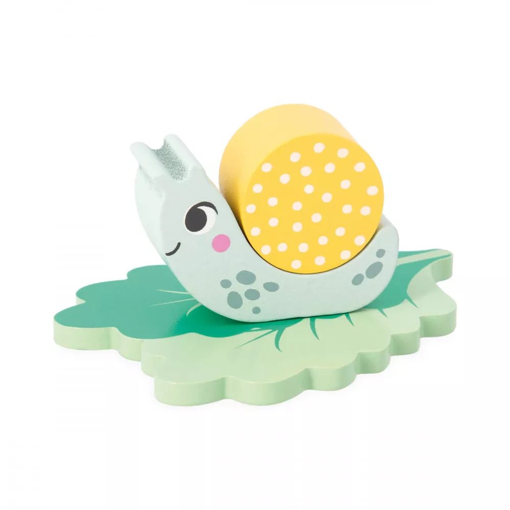 JUEGO EDUCATIVO JANOD ·TABLERO DE DOBLE ENTRADA CARACOLES· - Happy Moments Baby