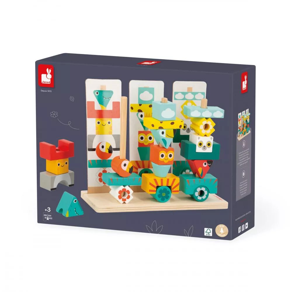 JUEGO EDUCATIVO JANOD ·TROPIK TÓTEM· - Happy Moments Baby