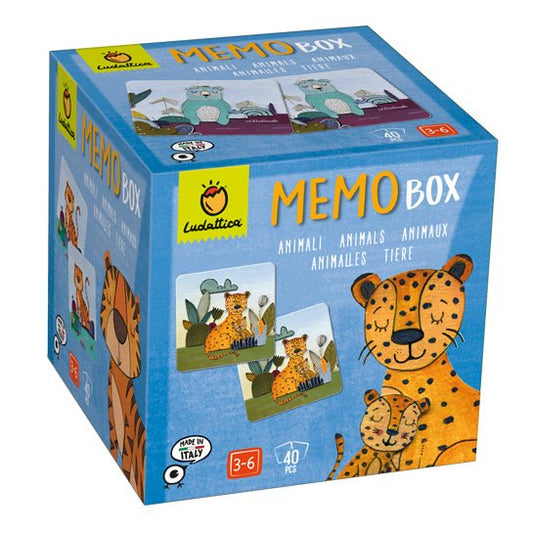 JUEGO EDUCATIVO LUDATTICA ·MEMO BOX ANIMALES· - Happy Moments Baby