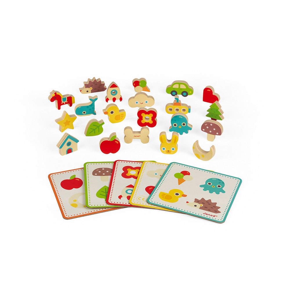 JUEGO EDUCATIVO RECONOCIMIENTO TÁCTIL JANOD ·MEMO TOUCH'· - Happy Moments Baby