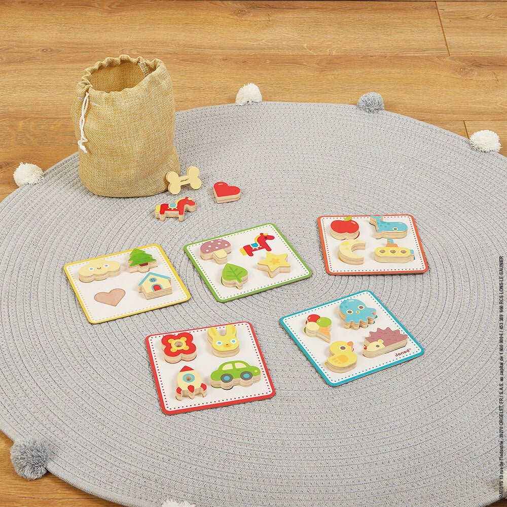 JUEGO EDUCATIVO RECONOCIMIENTO TÁCTIL JANOD ·MEMO TOUCH'· - Happy Moments Baby
