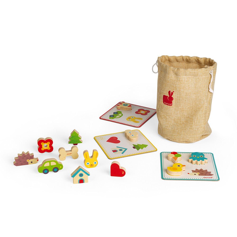 JUEGO EDUCATIVO RECONOCIMIENTO TÁCTIL JANOD ·MEMO TOUCH'· - Happy Moments Baby