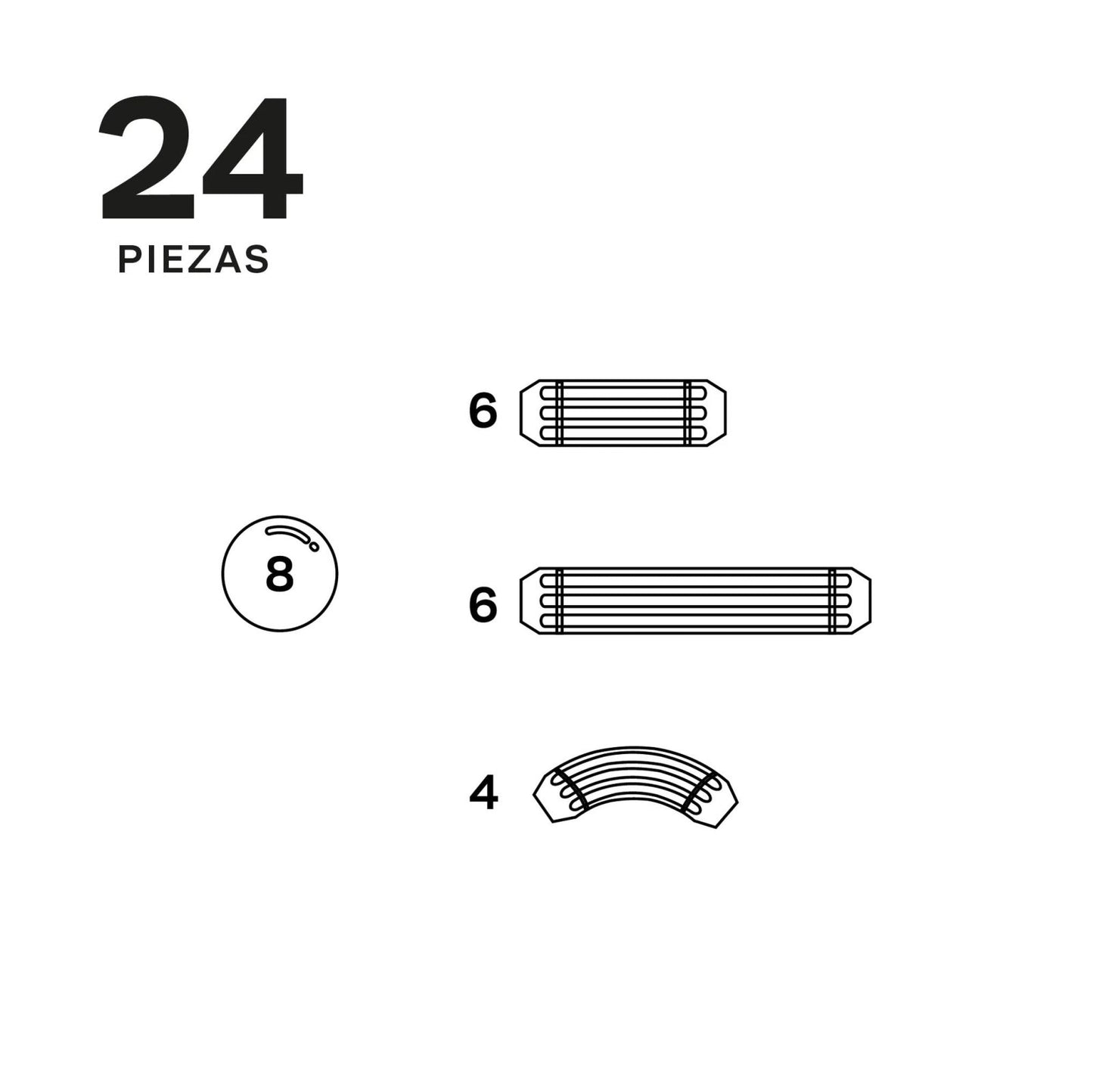 JUEGO MAGNÉTICO DE CONSTRUCCIÓN IMABARS ·24 PIEZAS· - Happy Moments Baby