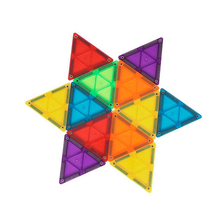 JUEGO MAGNÉTICO DE CONSTRUCCIÓN IMANIX ·20 PIEZAS TRIÁNGULOS· - Happy Moments Baby