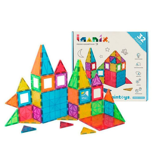 JUEGO MAGNÉTICO DE CONSTRUCCIÓN IMANIX ·32 PIEZAS· - Happy Moments Baby