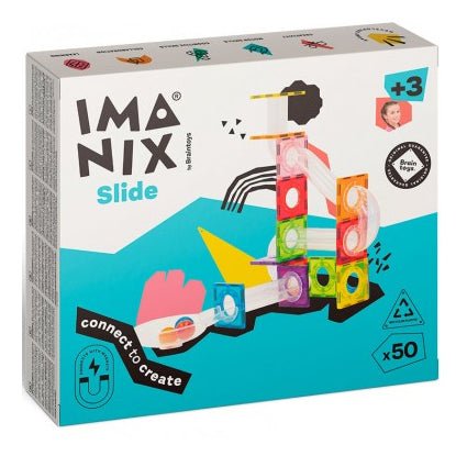 JUEGO MAGNÉTICO DE CONSTRUCCIÓN IMANIX ·50 PIEZAS TOBOGÁN· - Happy Moments Baby