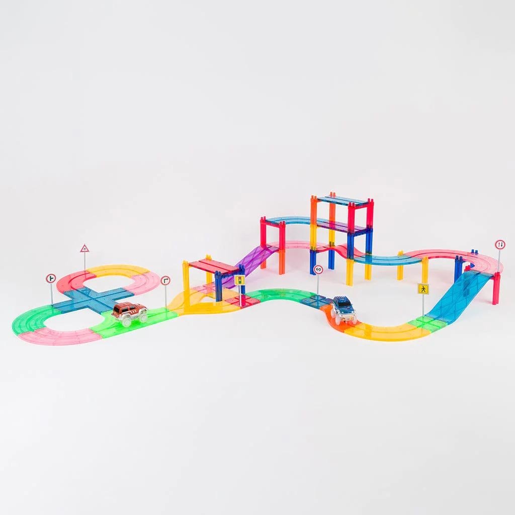 JUEGO MAGNÉTICO DE CONSTRUCCIÓN IMANIX ·PISTA 50 PIEZAS· - Happy Moments Baby