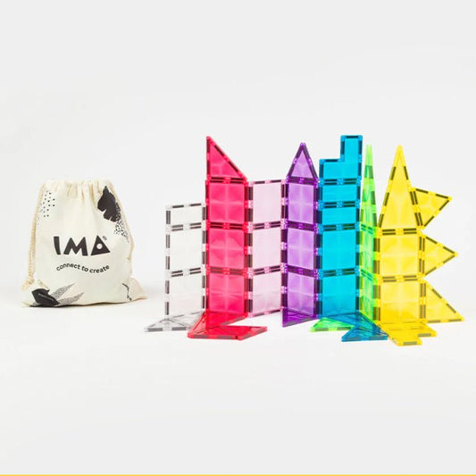 JUEGO MAGNÉTICO DE CONSTRUCCIÓN IMANIX · STAR 36 PIEZAS· - Happy Moments Baby