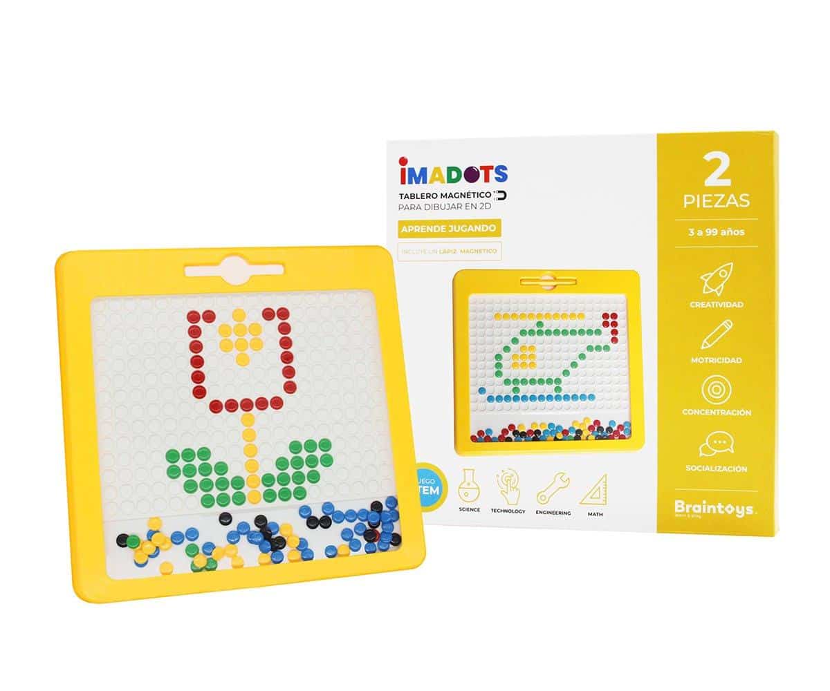JUEGO MAGNÉTICO DE DIBUJO ·IMADOTS· - Happy Moments Baby