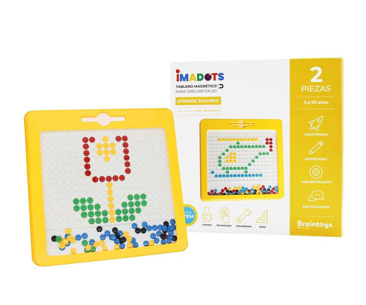 JUEGO MAGNÉTICO DE DIBUJO ·IMADOTS· - Happy Moments Baby