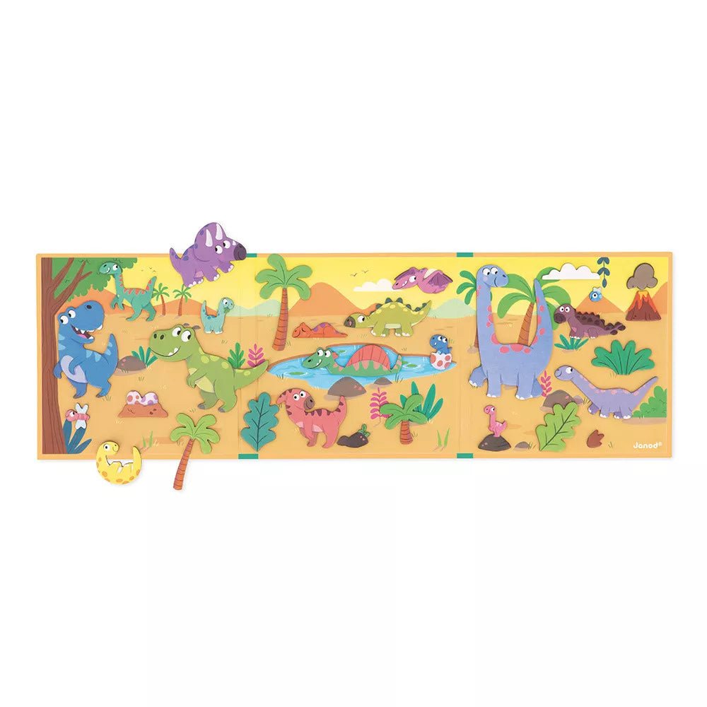 JUEGO MAGNÉTICO MAGNETI'STORIES JANOD ·DINOSAURIOS· - Happy Moments Baby