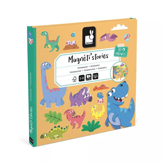 JUEGO MAGNÉTICO MAGNETI'STORIES JANOD ·DINOSAURIOS· - Happy Moments Baby