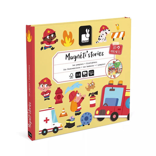 JUEGO MAGNÉTICO MAGNETI'STORIES JANOD ·LOS BOMBEROS· - Happy Moments Baby