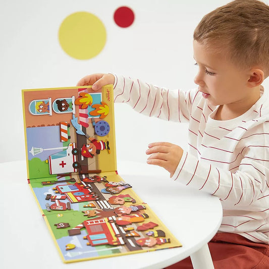 JUEGO MAGNÉTICO MAGNETI'STORIES JANOD ·LOS BOMBEROS· - Happy Moments Baby