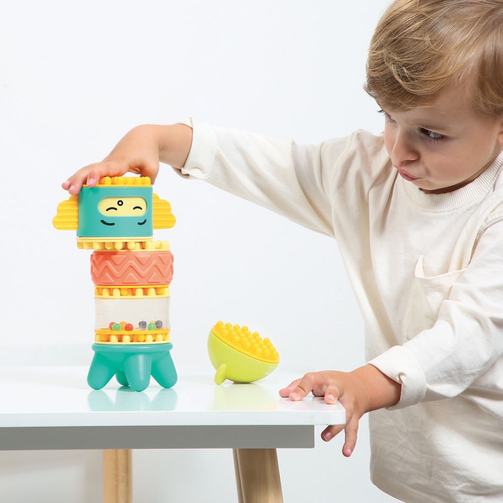 JUGUETE DE CONSTRUCCIÓN ·TÓTEM PEEKABOO· - Happy Moments Baby