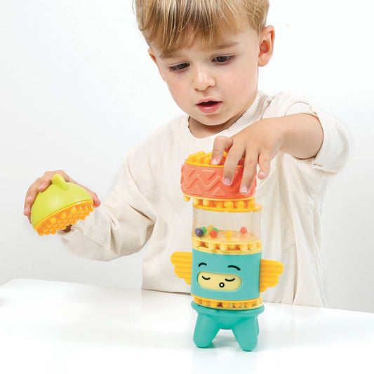 JUGUETE DE CONSTRUCCIÓN ·TÓTEM PEEKABOO· - Happy Moments Baby