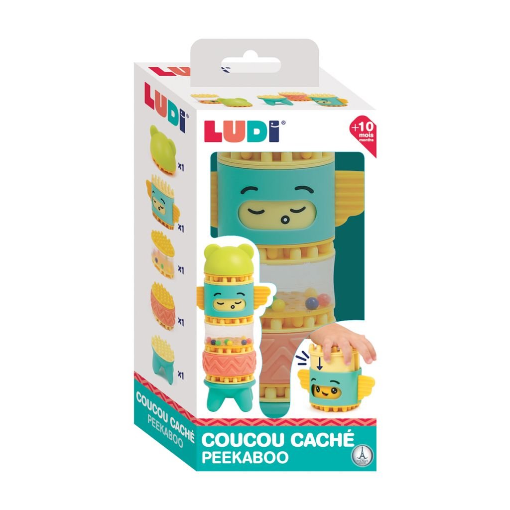 JUGUETE DE CONSTRUCCIÓN ·TÓTEM PEEKABOO· - Happy Moments Baby