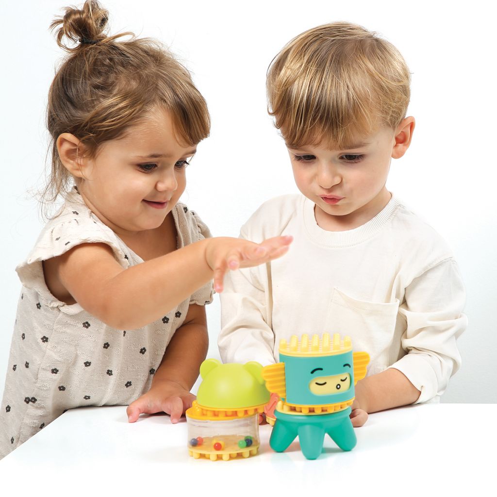 JUGUETE DE CONSTRUCCIÓN ·TÓTEM PEEKABOO· - Happy Moments Baby