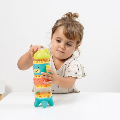 JUGUETE DE CONSTRUCCIÓN ·TÓTEM PEEKABOO· - Happy Moments Baby