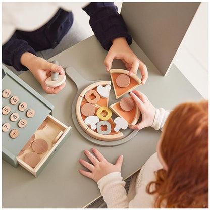 JUGUETE DE MADERA FLEXA ·PIZZA· - Happy Moments Baby