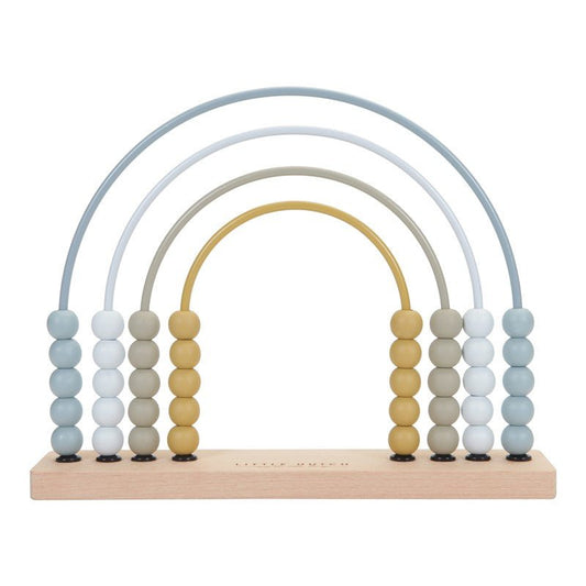 JUGUETE DE MADERA LITTLE DUTCH ·ÁBACO ARCOÍRIS AZUL· - Happy Moments Baby