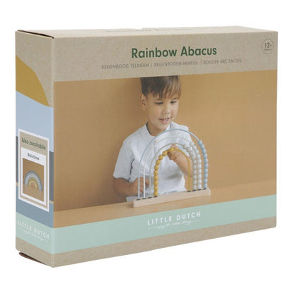 JUGUETE DE MADERA LITTLE DUTCH ·ÁBACO ARCOÍRIS AZUL· - Happy Moments Baby