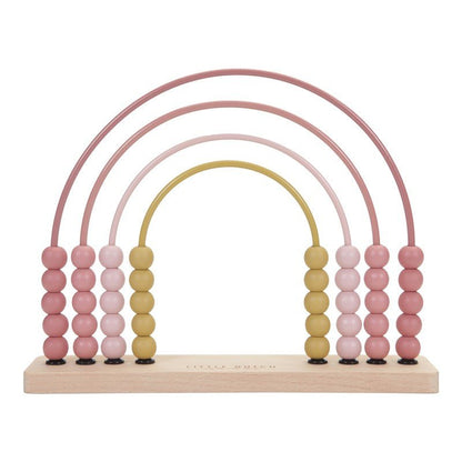 JUGUETE DE MADERA LITTLE DUTCH ·ÁBACO ARCOÍRIS ROSA· - Happy Moments Baby
