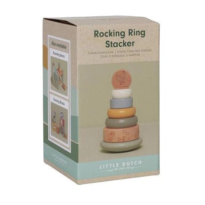 JUGUETE DE MADERA LITTLE DUTCH ·ANILLOS APILABLES BALANCEABLES LITTLE FARM· - Happy Moments Baby