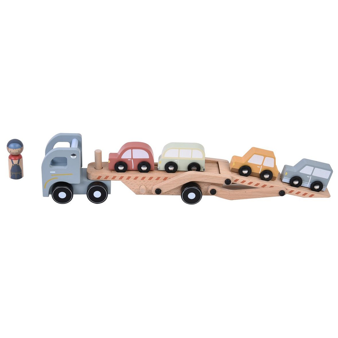 JUGUETE DE MADERA LITTLE DUTCH ·CAMIÓN DE TRANSPORTAR COCHES· - Happy Moments Baby