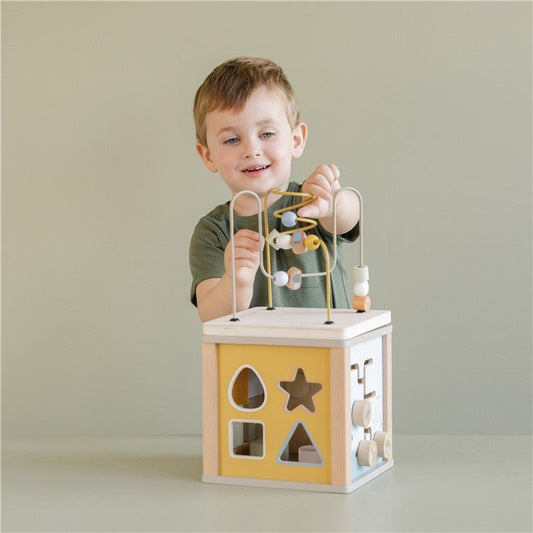 JUGUETE DE MADERA LITTLE DUTCH ·CUBO DE ACTIVIDADES OCAS· - Happy Moments Baby