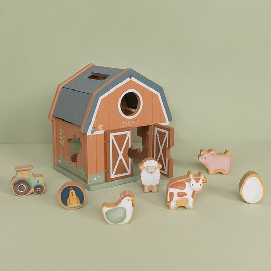 JUGUETE DE MADERA LITTLE DUTCH ·ENCAJABLE DE FORMAS GRANJA· - Happy Moments Baby