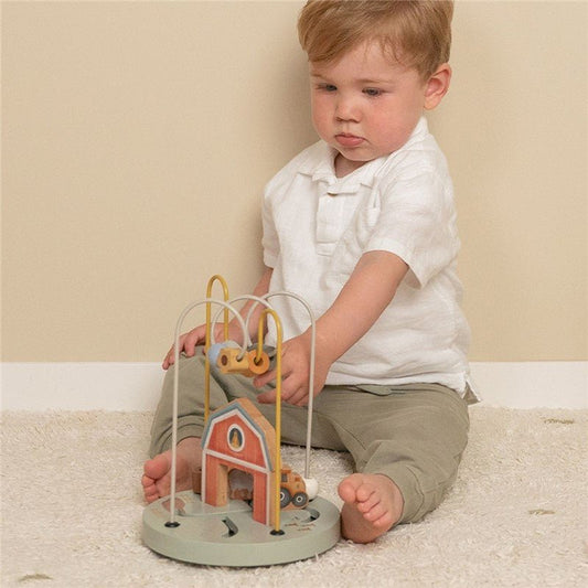 JUGUETE DE MADERA LITTLE DUTCH ·ESPIRAL DE CUENTAS LITTLE FARM· - Happy Moments Baby