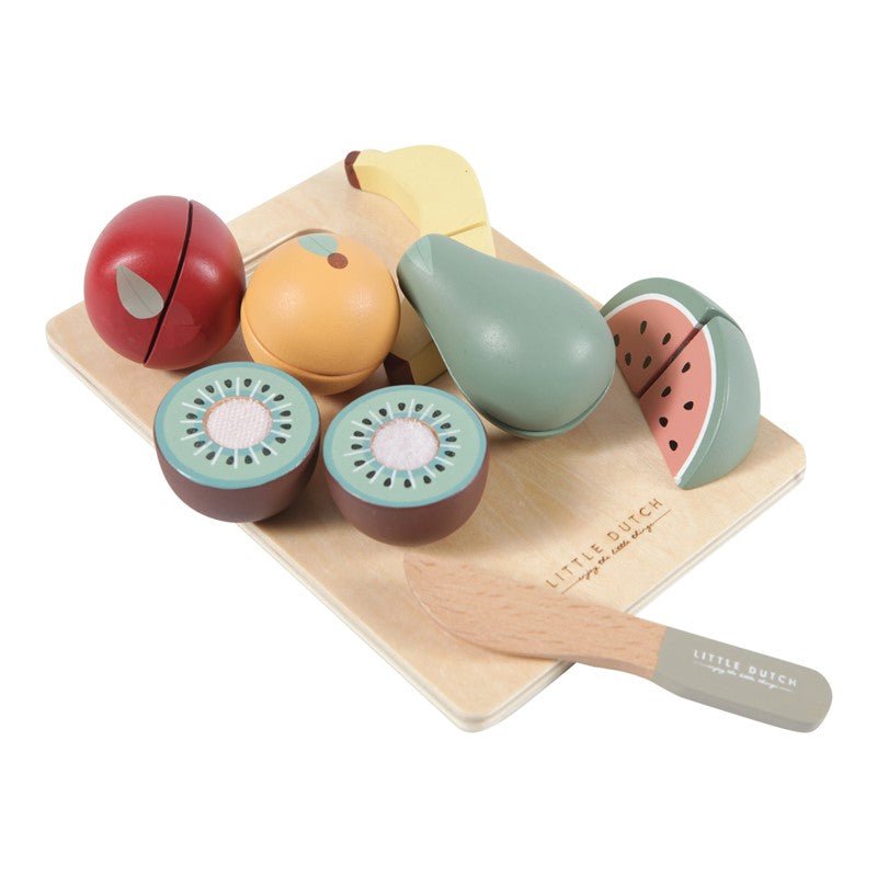 JUGUETE DE MADERA LITTLE DUTCH ·FRUTAS PARA CORTAR· - Happy Moments Baby