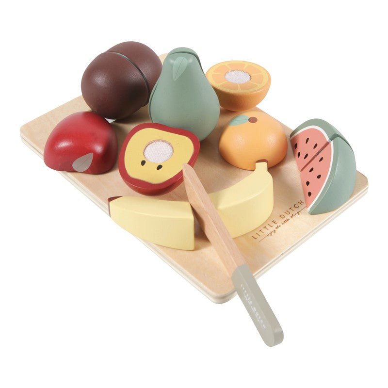 JUGUETE DE MADERA LITTLE DUTCH ·FRUTAS PARA CORTAR· - Happy Moments Baby