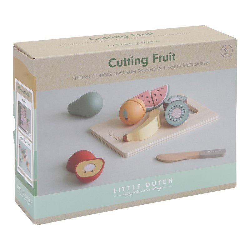 JUGUETE DE MADERA LITTLE DUTCH ·FRUTAS PARA CORTAR· - Happy Moments Baby