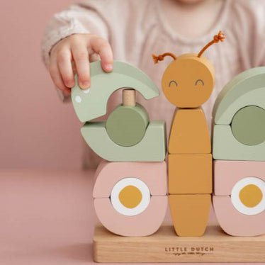 JUGUETE DE MADERA LITTLE DUTCH ·MARIPOSA APILABLE· - Happy Moments Baby
